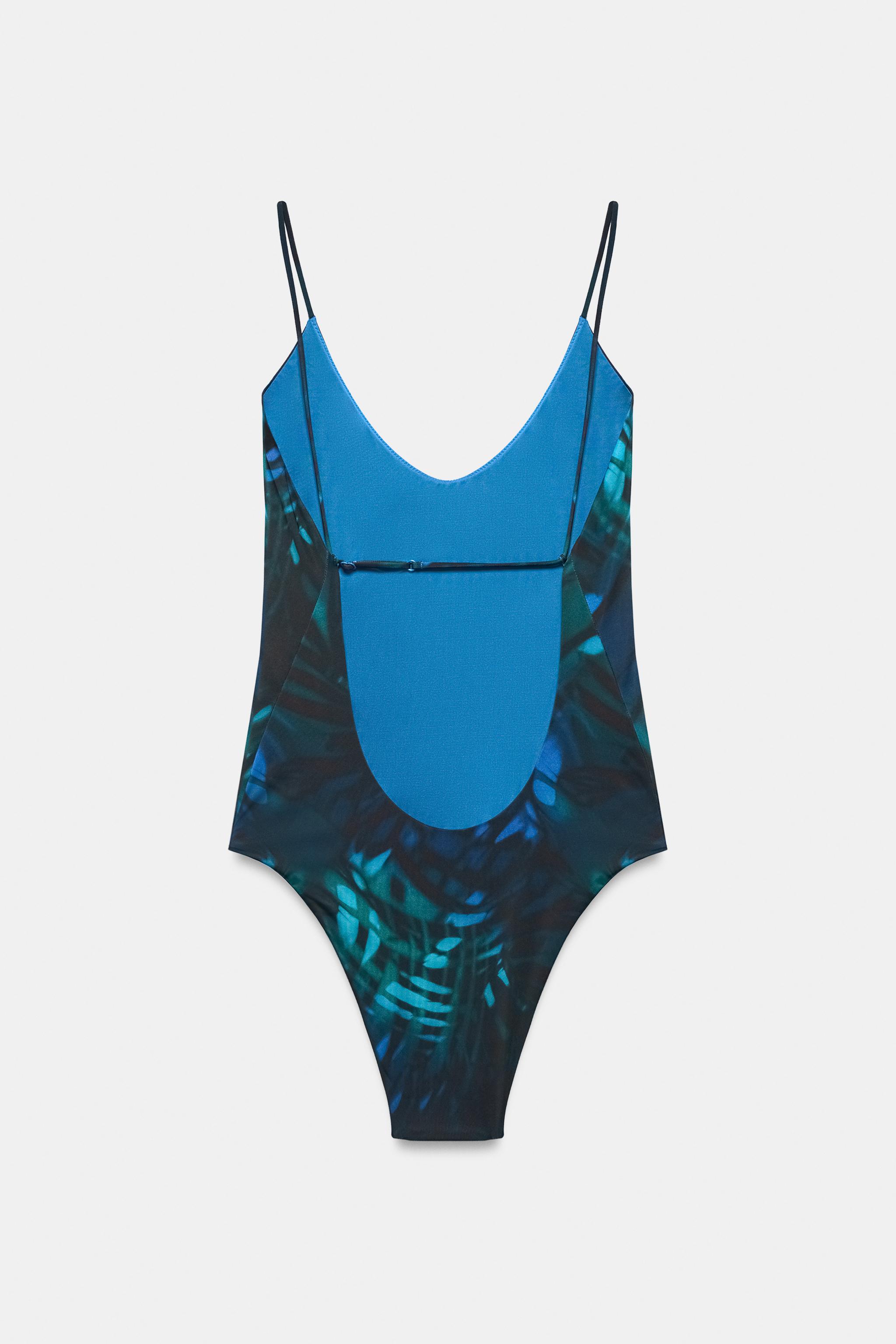 LEAF PRINT SWIMSUIT